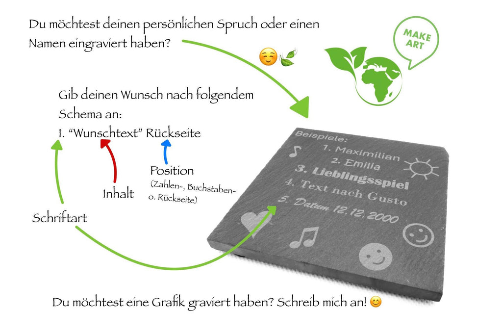 Anleitung zur Personalisierung: Schema für Wunschtext-Gravur auf der Rückseite des Schachspiels.